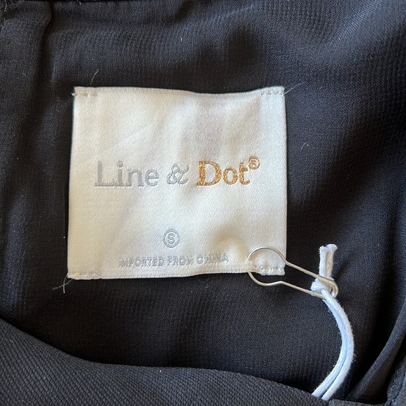 Line & Dot Black Cocktail Mini Dress Size S - Picture 5 of 8